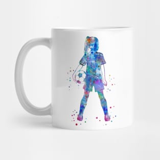 Girl Soccer Player Mug